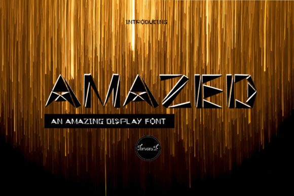Amazed Display Font for Editorial Design and Branding