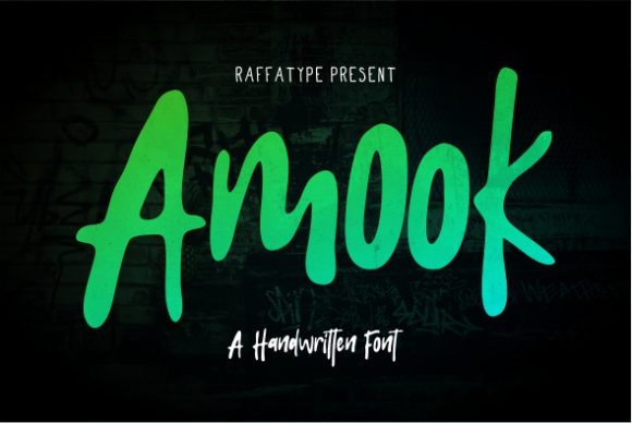 Amook: A Joyful Display Font for Creative Campaigns