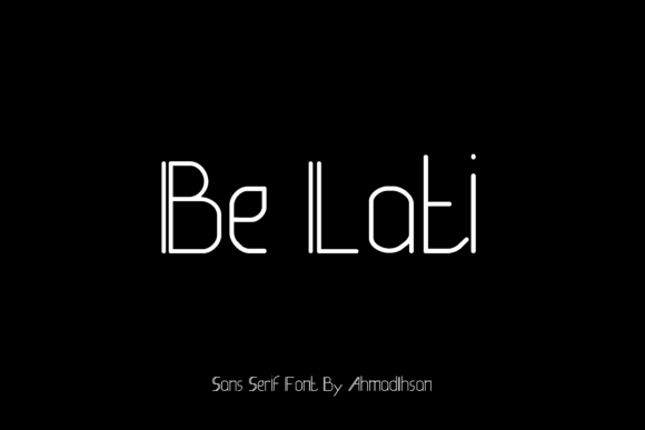 Be Lati: A Display Font for Professional and Creative Web Design