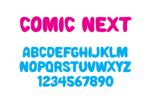Comic Next: A Bold Display Font for Creative Product Design