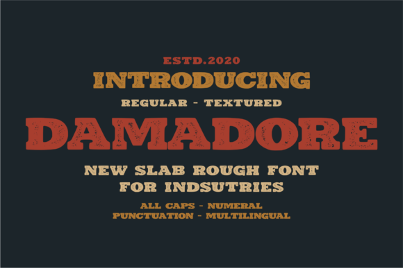 Damadore Display Font for Handmade Creations