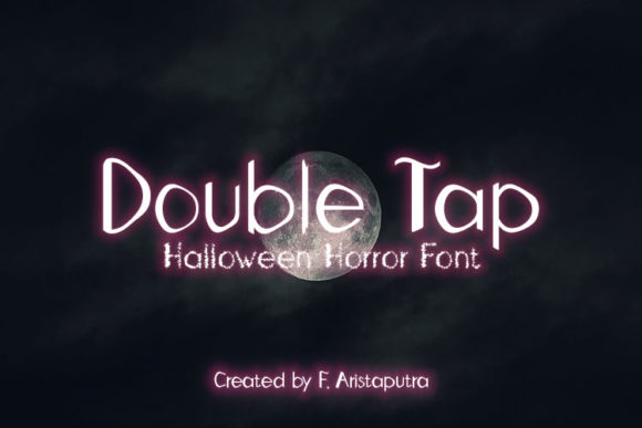 Double Tap: A Spooky Display Font for Editorial Design