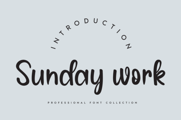 Enhance Your Brand with the Sunday Work Display Font
