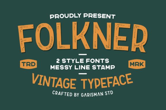 Folkner: A Bold Display Font for Creative Branding