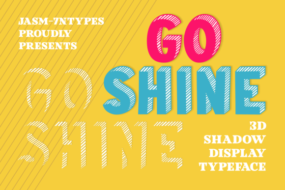 Go Shine: A Bold Display Font for Digital Creativity