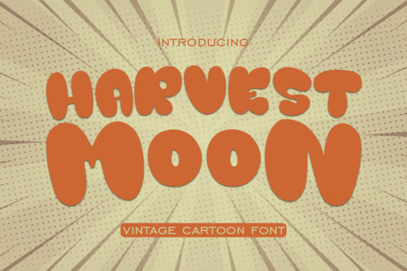 Harvest Moon: A Vintage Display Font for Branding Magic