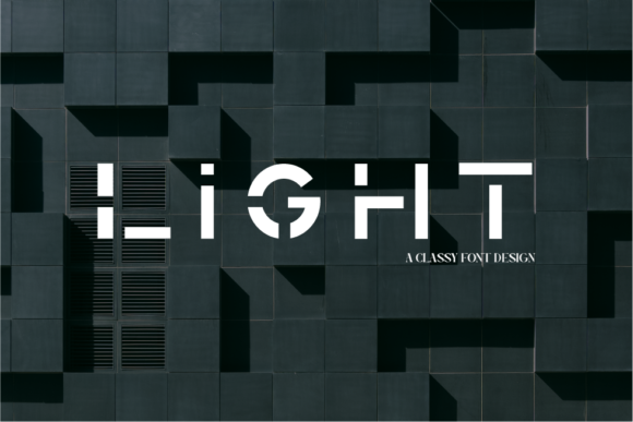 Light Font: A Playful Display Font for Creative Projects