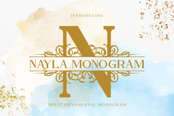 Nayla Monogram: A Display Font for Elegant Editorial Design