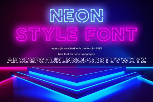 Neon Style Font for Eye-Catching Campaign Designs