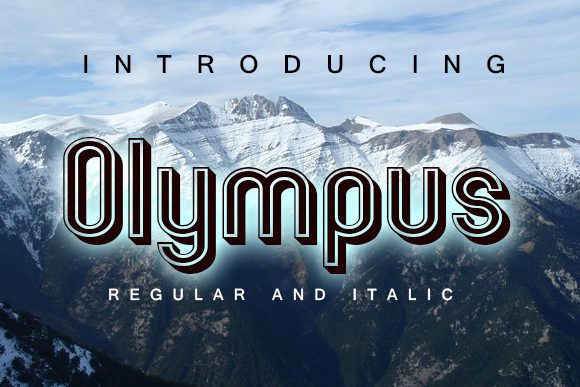 Olympus Display Font for Bold Digital Creativity