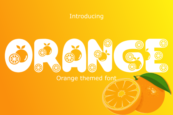 Orange Display Font for Eye-Catching Digital Campaigns