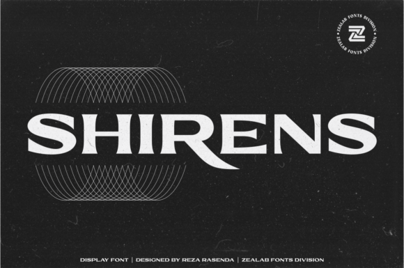 Shirens: A Bold Display Font for Creative Branding