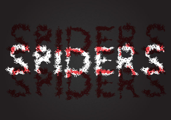 Spiders Font for Spooky Halloween Crafting