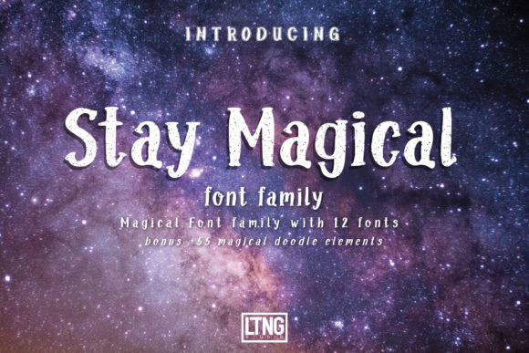 Stay Magical: A Bold Display Font for Editorial Design