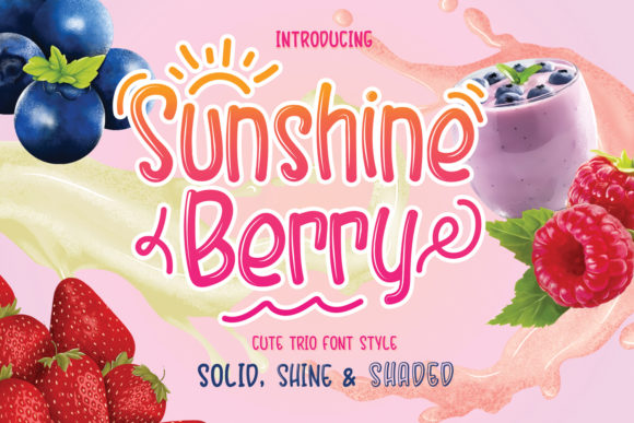 Sunshine Berry: A Joyful Display Font for Editorial Design