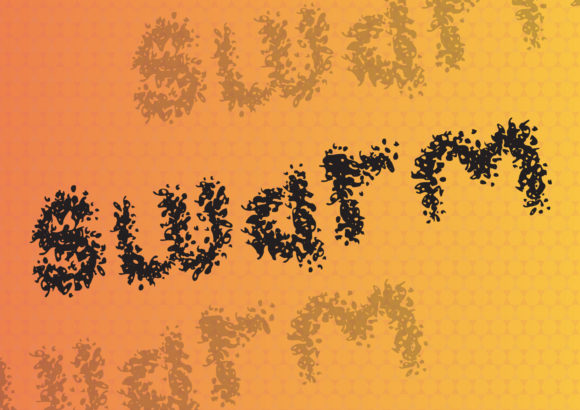 Swarm Font: A Playful Display Font for Creative Projects